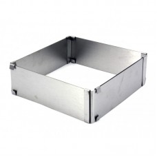 Форма з нержавіючої сталі Ytech квадратна висота розсувна 8,5 см
