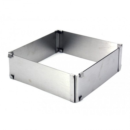 Форма з нержавіючої сталі Ytech квадратна висота розсувна 8,5 см