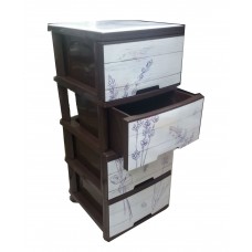 Комод Пластиковий Алеана "Лаванда" Коричневий Комод 123093