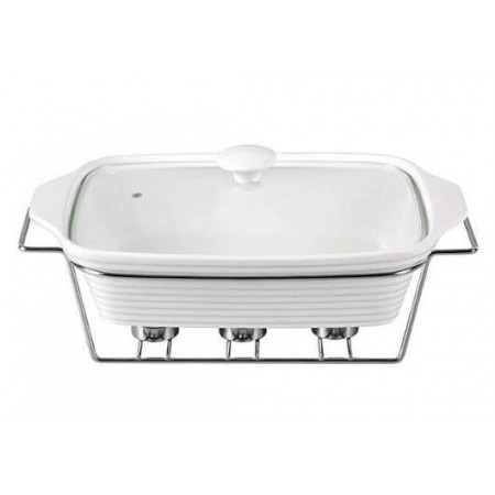 Марміт Kamille Food Warmer керамічний 3л d 38 см з підігрівом KM-6404 прямокутний