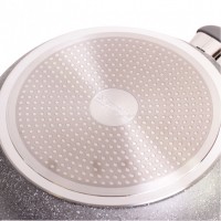 Сковорода Kamille Granite d 26 см із кришкою KM-4272GR