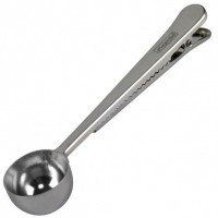 Ложка для кави мірна 20 мл, 17,5 х 3,8 х 2,4 см із затискачем Kamille КМ-5072