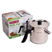 Молоковарка 1 л зі свистком та сталевою кришкою Kamille 5840