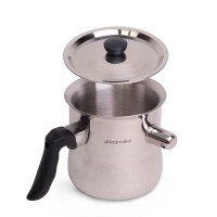 Молоковарка 1 л зі свистком та сталевою кришкою Kamille 5840