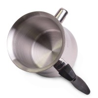 Молоковарка 1 л зі свистком та сталевою кришкою Kamille 5840