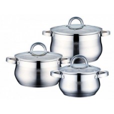 Набір каструль 6 предметів PETERHOF PH-15237 з нержавіючої сталі