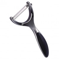 Овочечистка 14.5 х 6.3 х 4.3 см із цинкового сплаву з TPR-вставкою на ручці Kamille КМ-5081