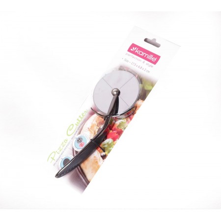 Ніж для піци Kamille 17.5 х 6.8 х 2 см із цинкового сплаву з TPR-вставкою на ручці