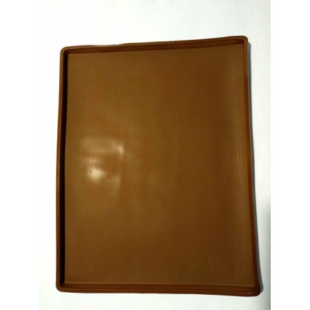 Силіконовий килимок лист A-PLUS 37 х 29 х 1 см коричневий для рулету, пастили та іншої випічки 1914