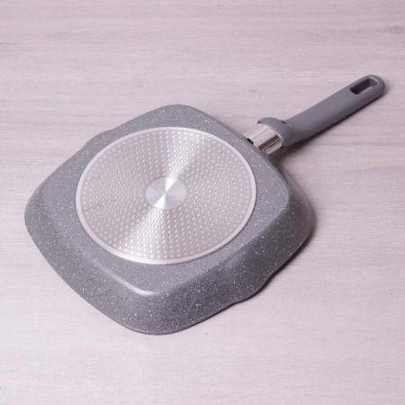 Сковорода гриль з Kamille d-28 см із гранітним антипригарним покриттям.