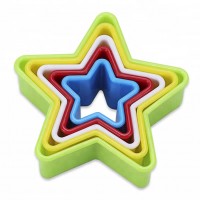 Вирубка для тесту "Зірка" двостороння 5 штук у наборі