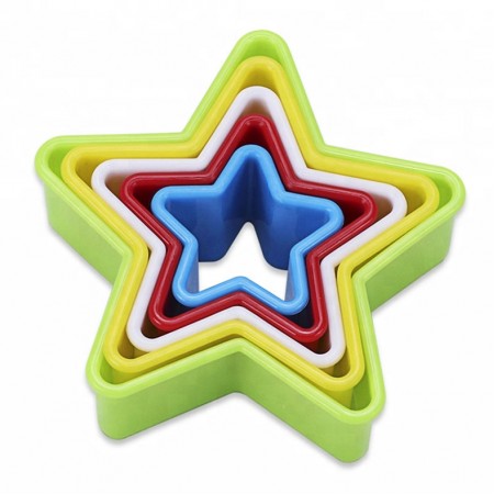 Вирубка для тесту "Зірка" двостороння 5 штук у наборі