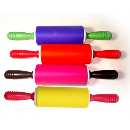 Скалка Міні силіконова 24 см синя