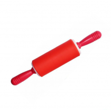 Скалка Міні силіконова 24 см червона