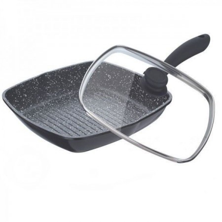 Сковорода - гриль із мармуровим покриттям Bohmann