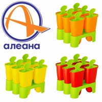 Форма для морозива з підставкою Альона червона 168030