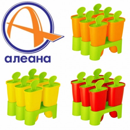 Форма для мороженного с подставкой Алеана красная 168030