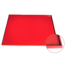 Килимок-деко для приготування пастели та випічки Genes силіконовий з бортиком 40 x 30 x 1 см Червоний 2412