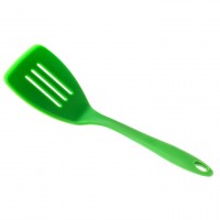 Силіконова лопатка з прорізами 31 х 9 см салатова SNS 2124
