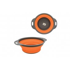 Друшляк силіконовий 23.5 х 29.5 см сіро-жовтогарячий MHZ GG05-2