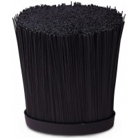 Колода для ножів 22 см пластикова кругла мармур сірий Kamille KAM-7606