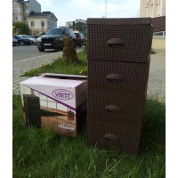 Комод Violet House 1004 Віолетта 37 х 45 х 90 см Coffee