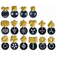 Кондитерський шприц прес дозатор з 8 насадками для кремів та 13 насадками для печива Cookie Press 760-ММ