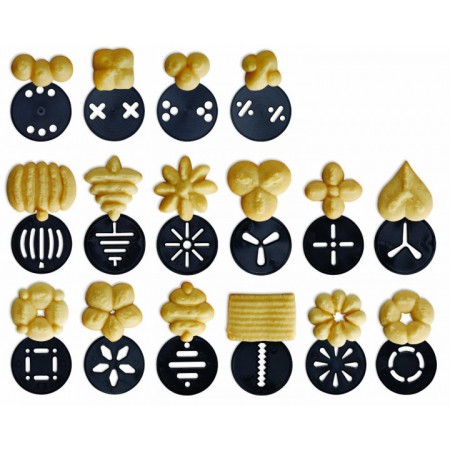 Кондитерський шприц прес дозатор з 8 насадками для кремів та 13 насадками для печива Cookie Press 760-ММ