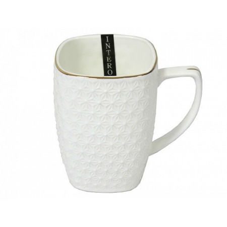 Кружка фарфоровая квадратная 350 мл. Снежная Королева Interos 557309-А