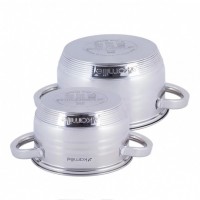 Набір каструль із нержавіючої сталі 4 предмети (1,5л, 2л) Kamille KM-4914