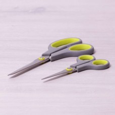 Ножиці універсальні з нержавіючої сталі із пластиковими ручками 2 предмети 14 см, 21,5 см KM-5180