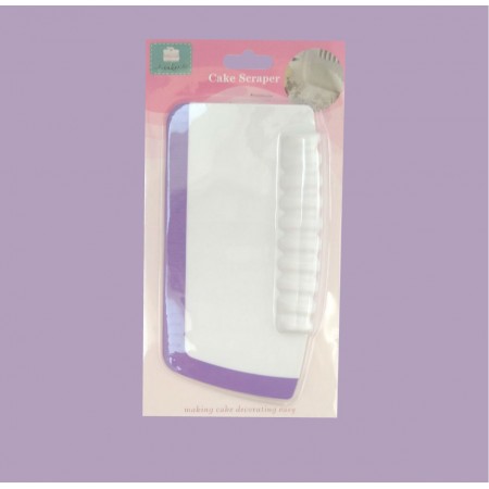 Шпатель кондитерський пластиковий із силіконовим покриттям по краю та розміткою 17.5 х 10 см