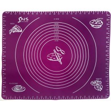 Силіконовий килимок 50 х 40 см з розміткою фіолетовий SnS