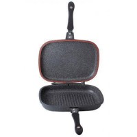 Сковорода гриль з мармуровим покриттям 34 х 25 х 4,8 см Bohmann BH-1700-34-MRB