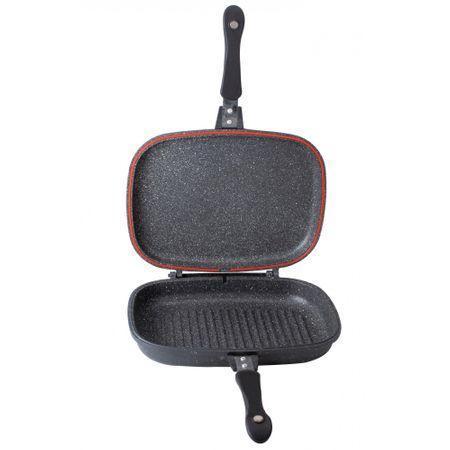 Сковорода гриль з мармуровим покриттям 34 х 25 х 4,8 см Bohmann BH-1700-34-MRB