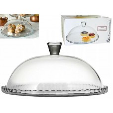 Блюдо зі скляною кришкою-ковпаком d-32 см Patisserie Pasabahce PS 95198