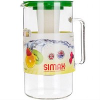 Глек 2,5 л з ємністю для льоду прозорий/зелений Simax 2544/L SIM