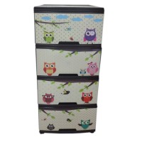 Комод Пластиковий Алеана "Сови" Коричневий 123093