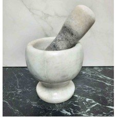 Ступка з маточкою сіра кам'яна Benson 1011