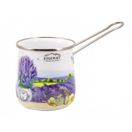 Турка эмалированная 600 мл Interos Лаванда 16707-0,6 ITR