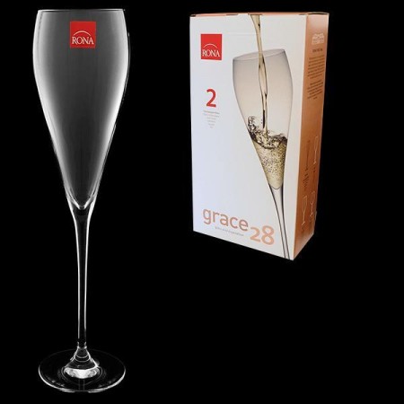 Набір келихів для шампанського 2 шт 280 мл Rona Grace 6835