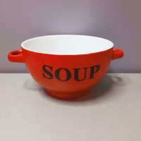 Набір бульйонниць-піал з ручками 650 мл 6 шт кераміка SOUP SNT 20338