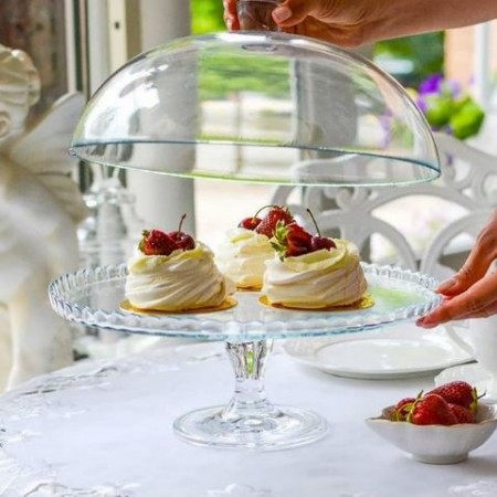 Тортівниця на ніжці d-32 см з кришкою Pasabahce Patisserie 95200-1 PAS