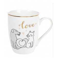 Кухоль порцеляновий Love 350 мл BonaDi 958-518