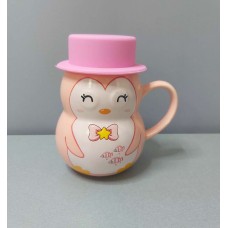 Чашка із силіконовою кришкою Пінгвін 380 мл Stenson R88400R