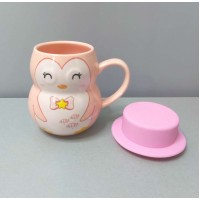 Чашка із силіконовою кришкою Пінгвін 380 мл Stenson R88400R