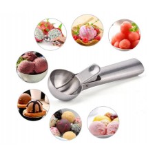 Ложка для морозива із нержавіючої сталі з виштовхувачем Kamille KM-5195