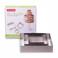 Набір 3 форми Kamille "Квадрат" для викладки гарніру КМ-7775