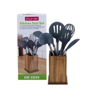 Набір кухонних речей Kamille в підставці 7 предметів KM-5034