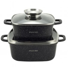 Набір посуду 5 предметів (20 см, 24 см) із прихватками Kamille KM-4434